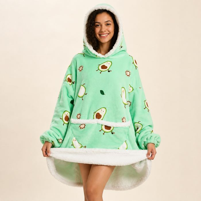 Hoodie Deken — Avocado